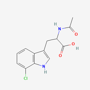 2-acetamido-3-(7-chloro-1H-indol-3-yl)propanoic acid