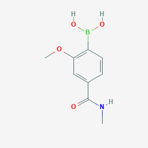 molecular formula C9H12BNO4 B1426505 4-(Methylcarbamoyl)-2-methoxyphenylboronic acid CAS No. 1451391-90-4
