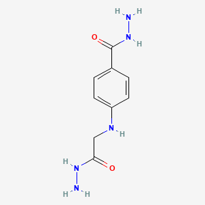 molecular formula C9H13N5O2 B14265068 4-[(2-Hydrazinyl-2-oxoethyl)amino]benzohydrazide CAS No. 140431-29-4