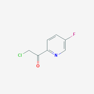 molecular formula C7H5ClFNO B1426507 2-Chloro-1-(5-fluoro-2-pyridyl)ethanone CAS No. 1104606-44-1