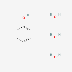 molecular formula C7H14O4 B14265150 4-Methylphenol;trihydrate CAS No. 136635-26-2