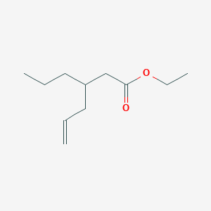 molecular formula C11H20O2 B14265173 Ethyl 3-propylhex-5-enoate CAS No. 132767-03-4
