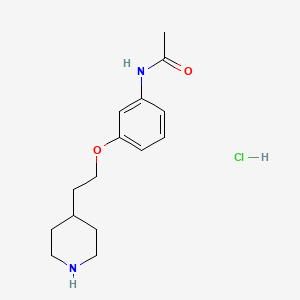 molecular formula C15H23ClN2O2 B1426524 N-(3-(2-(Piperidin-4-yl)ethoxy)phenyl)acetamide hydrochloride CAS No. 1219981-38-0