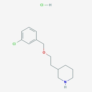 3-{2-[(3-Chlorobenzyl)oxy]ethyl}piperidine hydrochloride