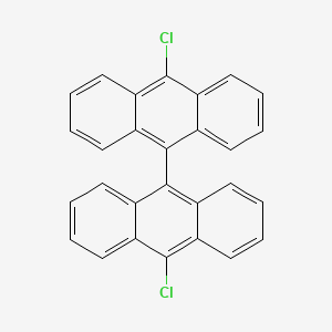 molecular formula C28H16Cl2 B14265376 10,10'-Dichloro-9,9'-bianthracene CAS No. 169890-45-3