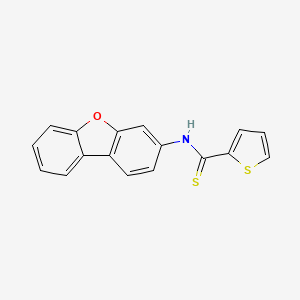 molecular formula C17H11NOS2 B14265424 N-dibenzofuran-3-ylthiophene-2-carbothioamide CAS No. 164266-29-9