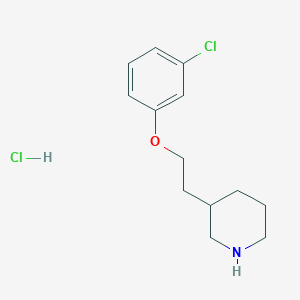3-[2-(3-Chlorophenoxy)ethyl]piperidine hydrochloride