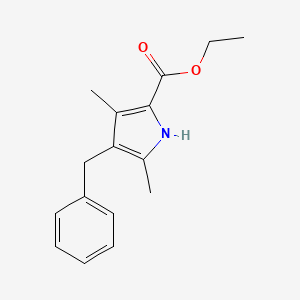 molecular formula C16H19NO2 B14265433 Ethyl 4-benzyl-3,5-dimethyl-1H-pyrrole-2-carboxylate CAS No. 131475-13-3