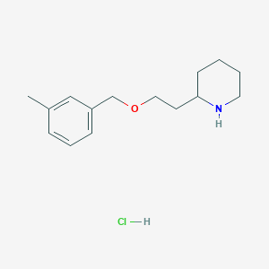 2-{2-[(3-Methylbenzyl)oxy]ethyl}piperidine hydrochloride