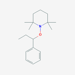 molecular formula C18H29NO B14265446 Piperidine, 2,2,6,6-tetramethyl-1-(1-phenylpropoxy)- CAS No. 178625-99-5