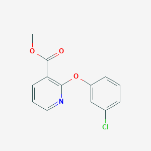 molecular formula C13H10ClNO3 B14265483 Methyl 2-(3-chlorophenoxy)pyridine-3-carboxylate CAS No. 136227-41-3