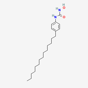 molecular formula C21H36N2O2 B14265487 N-Hydroxy-N'-(4-tetradecylphenyl)urea CAS No. 189569-89-9