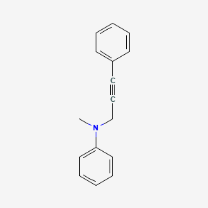 molecular formula C16H15N B14265517 Benzenamine, N-methyl-N-(3-phenyl-2-propynyl)- CAS No. 168074-12-2