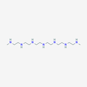 molecular formula C14H37N7 B14265584 N~1~,N~17~-Dimethyl-3,6,9,12,15-pentaazaheptadecane-1,17-diamine CAS No. 133128-70-8