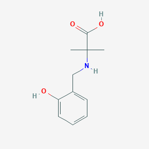 molecular formula C11H15NO3 B14265601 Alanine, N-[(2-hydroxyphenyl)methyl]-2-methyl- CAS No. 154703-04-5