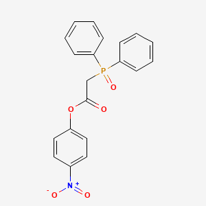 molecular formula C20H16NO5P B14265605 Acetic acid, (diphenylphosphinyl)-, 4-nitrophenyl ester CAS No. 178818-92-3