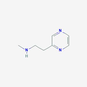 molecular formula C7H11N3 B1426562 Methyl[2-(pyrazin-2-yl)ethyl]amine CAS No. 1340498-41-0
