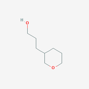 molecular formula C8H16O2 B1426569 3-(Oxan-3-yl)propan-1-ol CAS No. 942144-38-9