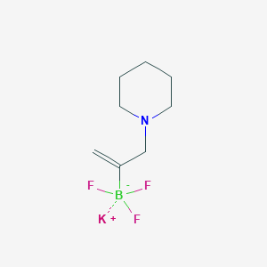 molecular formula C8H14BF3KN B1426571 Potassium 3-(piperidin-1-YL)prop-1-EN-2-yltrifluoroborate CAS No. 1357559-49-9