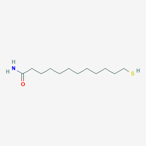 molecular formula C12H25NOS B14265733 12-Sulfanyldodecanamide CAS No. 188678-39-9