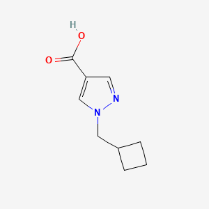 molecular formula C9H12N2O2 B1426575 1-(Cyclobutylmethyl)-1H-pyrazole-4-carboxylic acid CAS No. 1349718-93-9