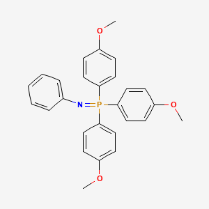 molecular formula C27H26NO3P B14265757 Tris(4-methoxyphenyl)(phenylimino)-lambda~5~-phosphane CAS No. 133191-98-7
