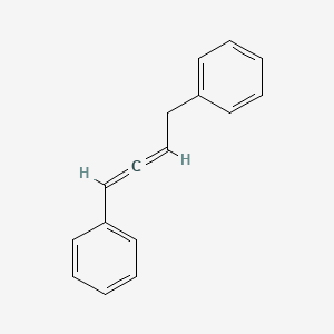molecular formula C16H14 B14265769 Benzene, 1,1'-(1,2-butadiene-1,4-diyl)bis- CAS No. 141821-06-9