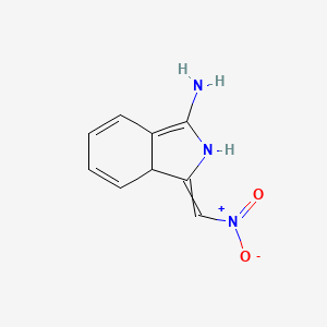 molecular formula C9H9N3O2 B14265847 1-(Nitromethylidene)-2,7a-dihydro-1H-isoindol-3-amine CAS No. 139362-99-5