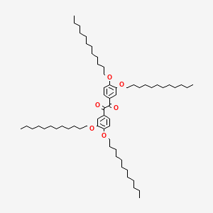 molecular formula C62H106O6 B14265852 Bis[3,4-bis(dodecyloxy)phenyl]ethane-1,2-dione CAS No. 138145-30-9