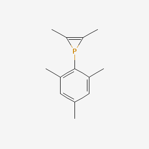 molecular formula C13H17P B14265887 2,3-Dimethyl-1-(2,4,6-trimethylphenyl)-1H-phosphirene CAS No. 137787-47-4