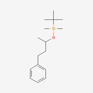 molecular formula C16H28OSi B14265893 Silane, (1,1-dimethylethyl)dimethyl(1-methyl-3-phenylpropoxy)- CAS No. 150272-59-6