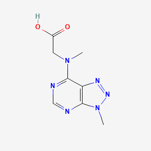 molecular formula C8H10N6O2 B1426590 N-methyl-N-(3-methyl-3H-[1,2,3]triazolo[4,5-d]pyrimidin-7-yl)glycine CAS No. 1352999-08-6