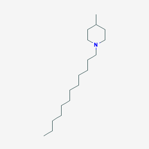 molecular formula C18H37N B14265915 1-Dodecyl-4-methylpiperidine CAS No. 152720-70-2