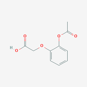 molecular formula C10H10O5 B14265923 [2-(Acetyloxy)phenoxy]acetic acid CAS No. 131124-93-1