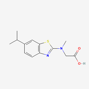 molecular formula C13H16N2O2S B1426594 N-(6-isopropyl-1,3-benzothiazol-2-yl)-N-methylglycine CAS No. 1352999-56-4