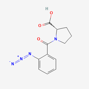 molecular formula C12H12N4O3 B14265958 1-(2-Azidobenzoyl)-L-proline CAS No. 166451-14-5