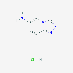 molecular formula C6H7ClN4 B1426597 [1,2,4]Triazolo[4,3-A]pyridin-6-amine hydrochloride CAS No. 1352443-03-8