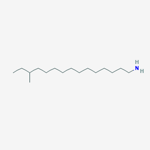 molecular formula C16H35N B14265972 13-Methylpentadecan-1-amine CAS No. 132915-82-3