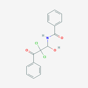 molecular formula C16H13Cl2NO3 B14265978 N-(2,2-Dichloro-1-hydroxy-3-oxo-3-phenylpropyl)benzamide CAS No. 184970-73-8