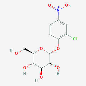 molecular formula C12H14ClNO8 B014266 2-Chloro-4-nitrophenyl-alpha-D-glucopyranoside CAS No. 119047-14-2