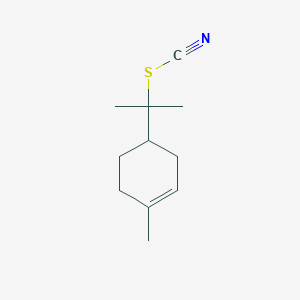 molecular formula C11H17NS B14266006 Thiocyanic acid, 1-methyl-1-(4-methyl-3-cyclohexen-1-yl)ethyl ester CAS No. 133490-04-7