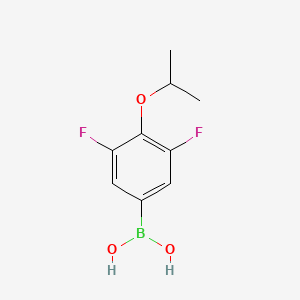 molecular formula C9H11BF2O3 B1426602 3,5-Difluoro-4-isopropoxyphenylboronic acid CAS No. 1451390-93-4