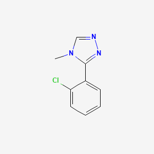 molecular formula C9H8ClN3 B1426604 3-(2-chlorophenyl)-4-methyl-4H-1,2,4-triazole CAS No. 168968-41-0