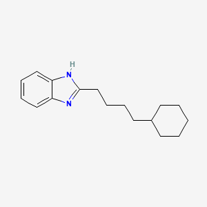 molecular formula C17H24N2 B14266057 2-(4-Cyclohexylbutyl)-1H-benzimidazole CAS No. 150649-18-6