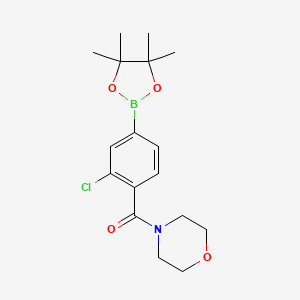 (2-Chloro-4-(4,4,5,5-tetramethyl-1,3,2-dioxaborolan-2-yl)phenyl)(morpholino)methanone