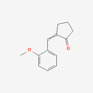 molecular formula C13H14O2 B14266070 2-[(2-Methoxyphenyl)methylidene]cyclopentan-1-one CAS No. 134791-41-6