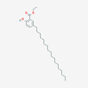 molecular formula C27H46O3 B14266073 Ethyl 2-hydroxy-5-octadecylbenzoate CAS No. 143857-36-7