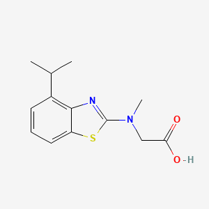 molecular formula C13H16N2O2S B1426608 N-(4-isopropyl-1,3-benzothiazol-2-yl)-N-methylglycine CAS No. 1353000-12-0