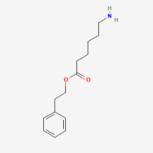 molecular formula C14H21NO2 B14266102 Hexanoic acid, 6-amino-, 2-phenylethyl ester CAS No. 161032-21-9