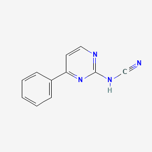 molecular formula C11H8N4 B1426612 (4-Phenylpyrimidin-2-yl)cyanamide CAS No. 140369-51-3